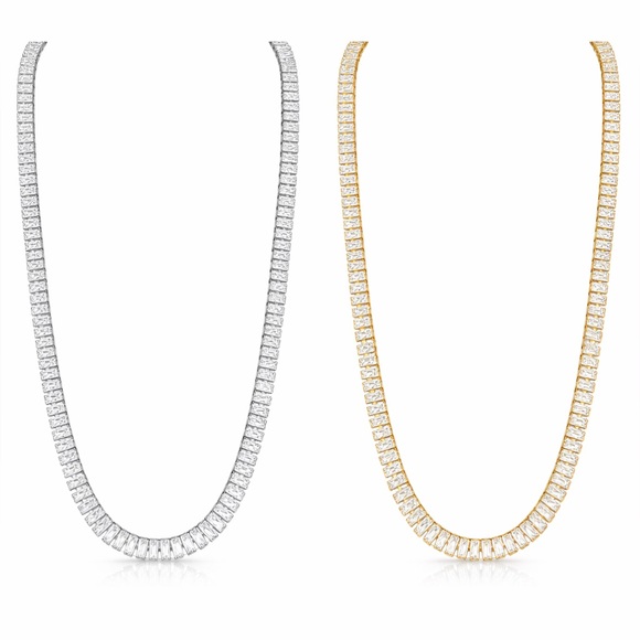Lab Diamond Tennis Necklace The Larynah